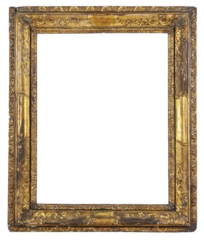 Cornice veneta del XVIII secolo, legno intagliato e dorato
