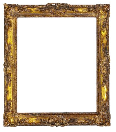Cornice, Francia XVIII secolo, legno intagliato e dorato