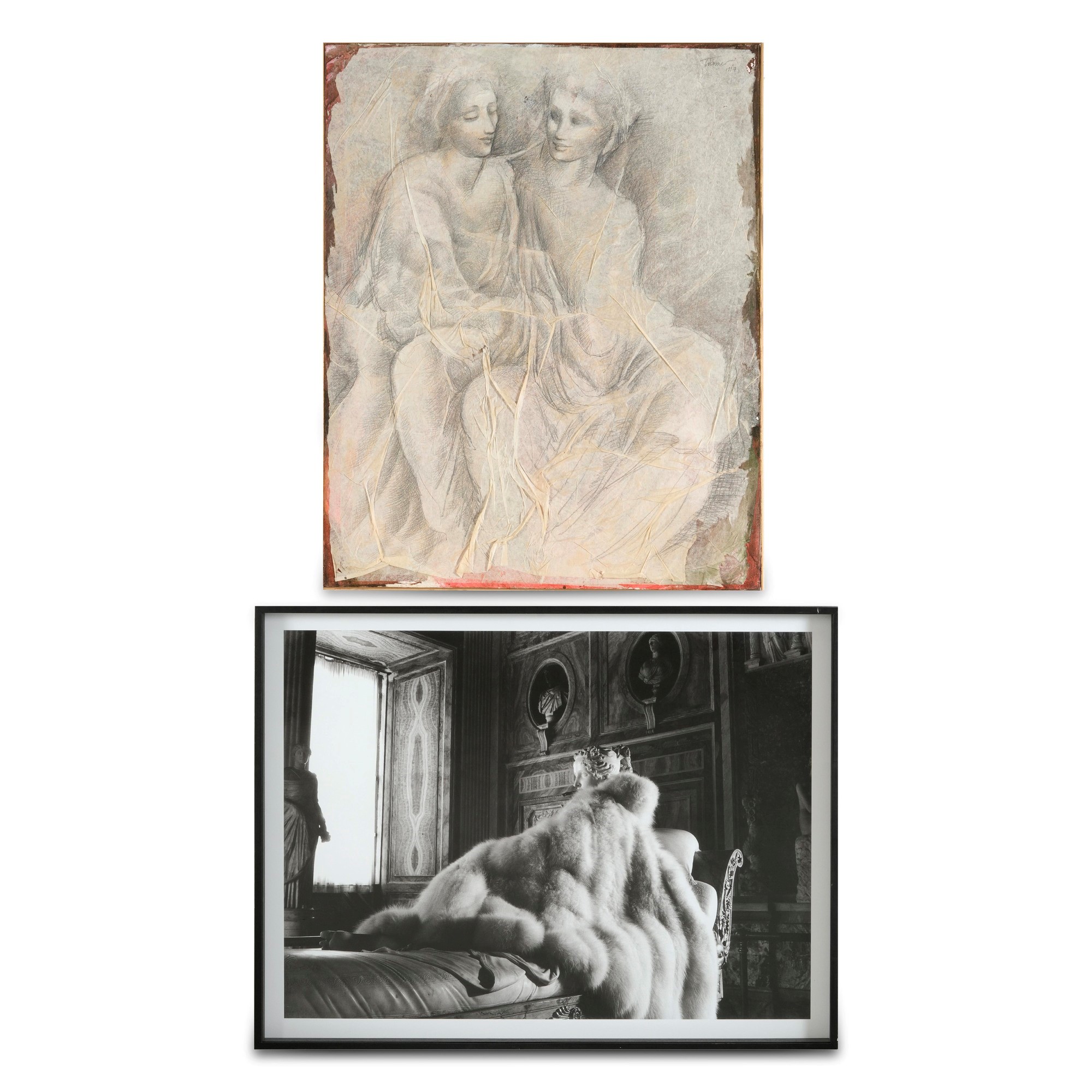 Arte contemporanea, Lotto di cinque opere (tecniche e formati differenziati; da 51×63 a 83×110 cm...