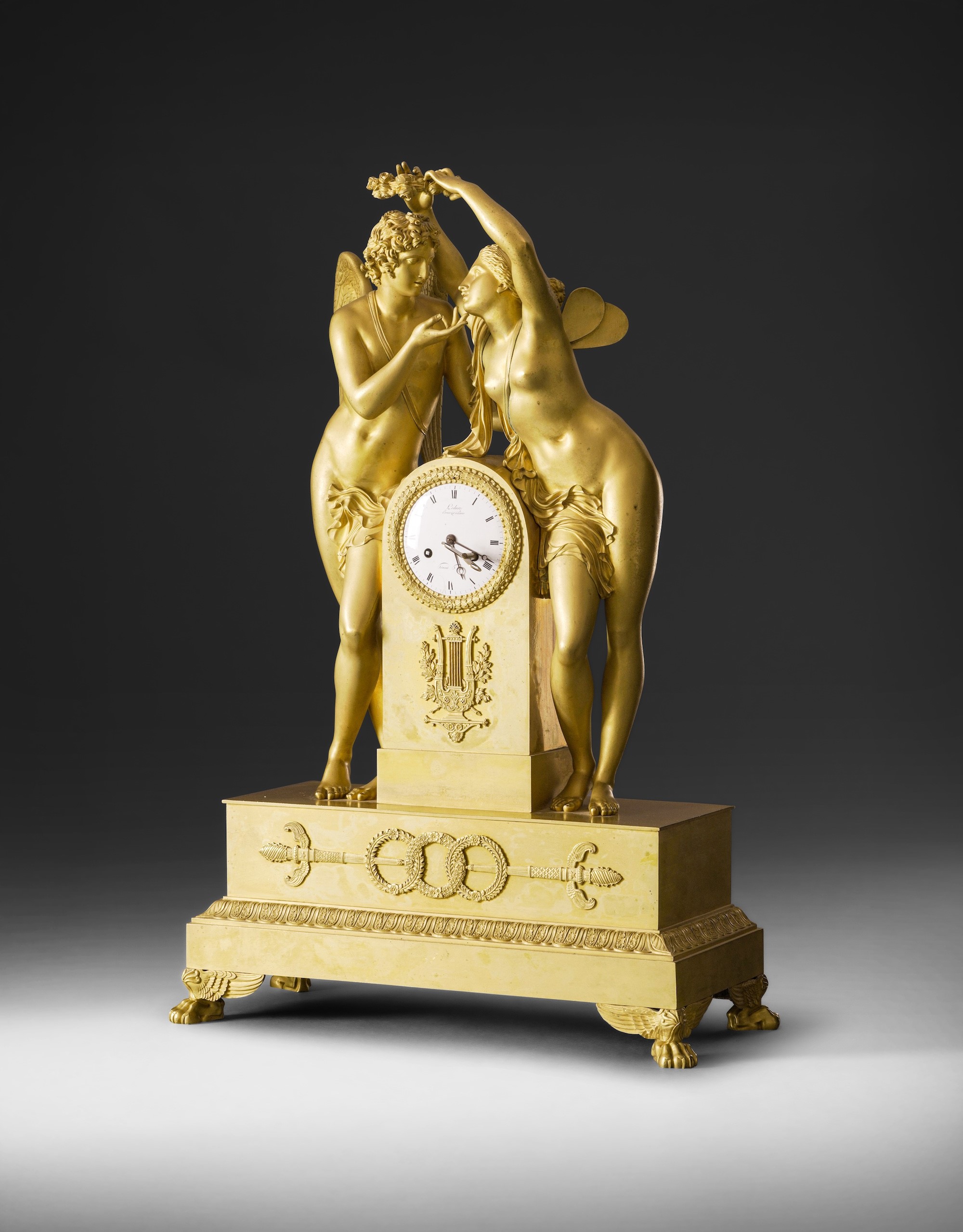Importante pendola da tavolo. Pierre-Victor Ledure (1783–1840?) e Claude Hémon (1770-1820), Parig...