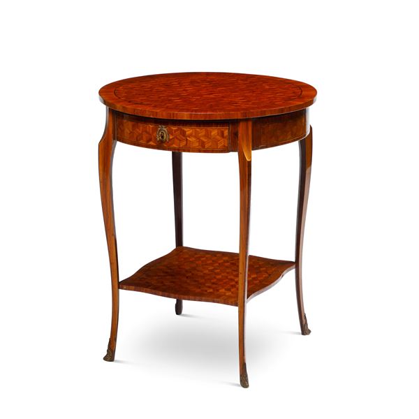 Tavolino tondo. Francia, fine del XIX secolo