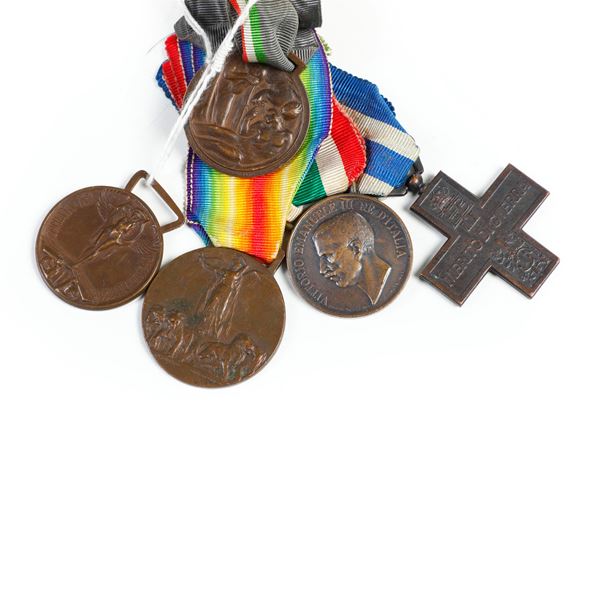 Collezione di cinque medaglie militari