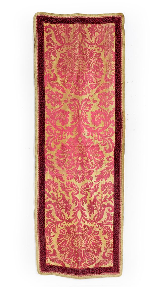 Tessuto Damasco. Italia XVIII secolo