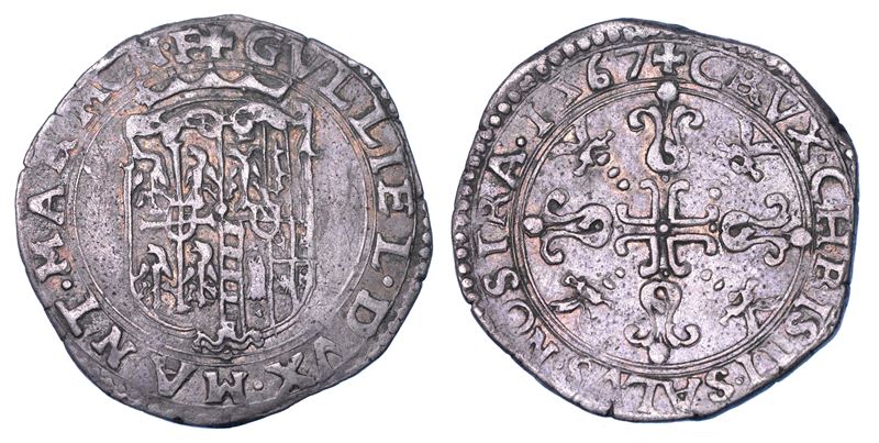 CASALE. GUGLIELMO GONZAGA, 1566-1587. Bianco 1567.  - Auction Numismatics - Cambi Casa d'Aste