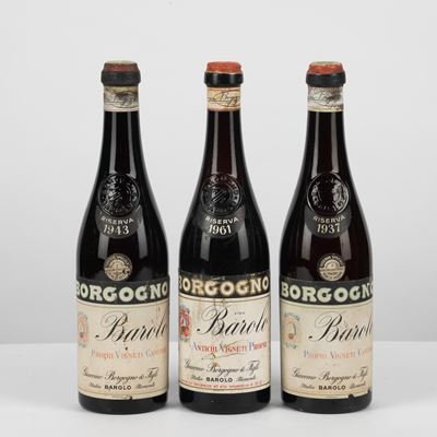 Giacomo Borgogno, Barolo Riserva (1937, 1943, 1961)