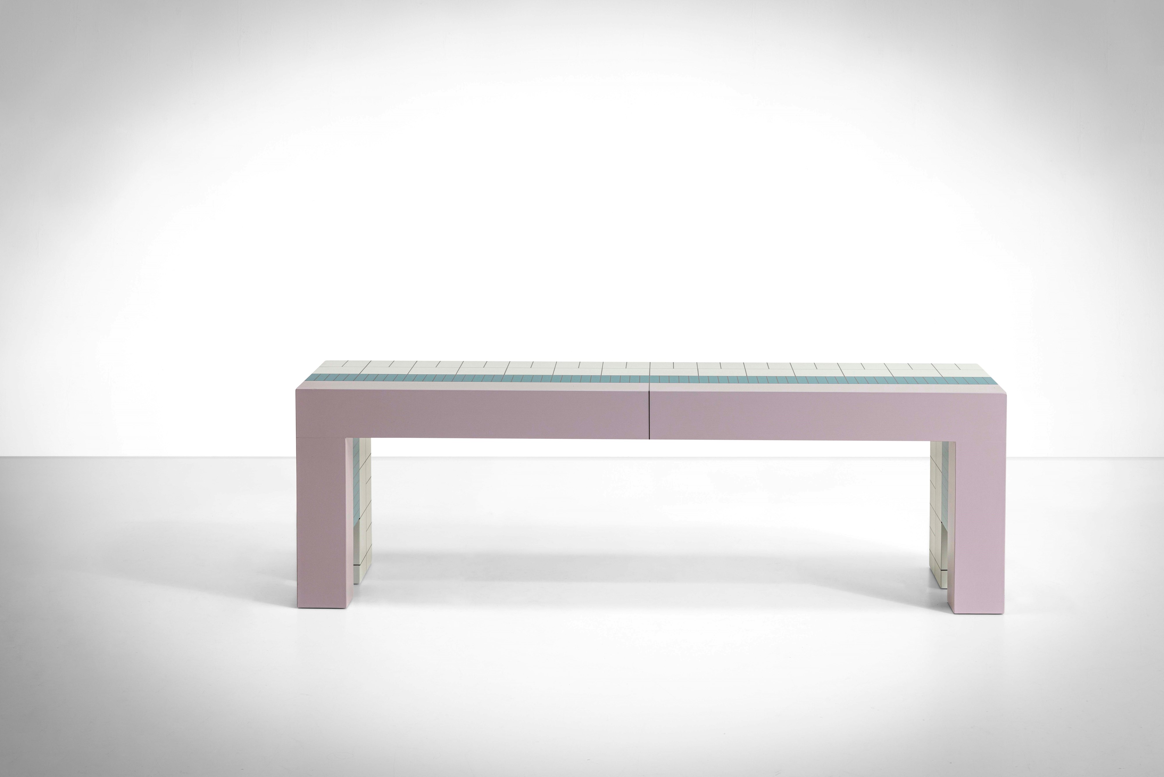 Monica Taverniti - Panca mod. MT2 in legno dipinto