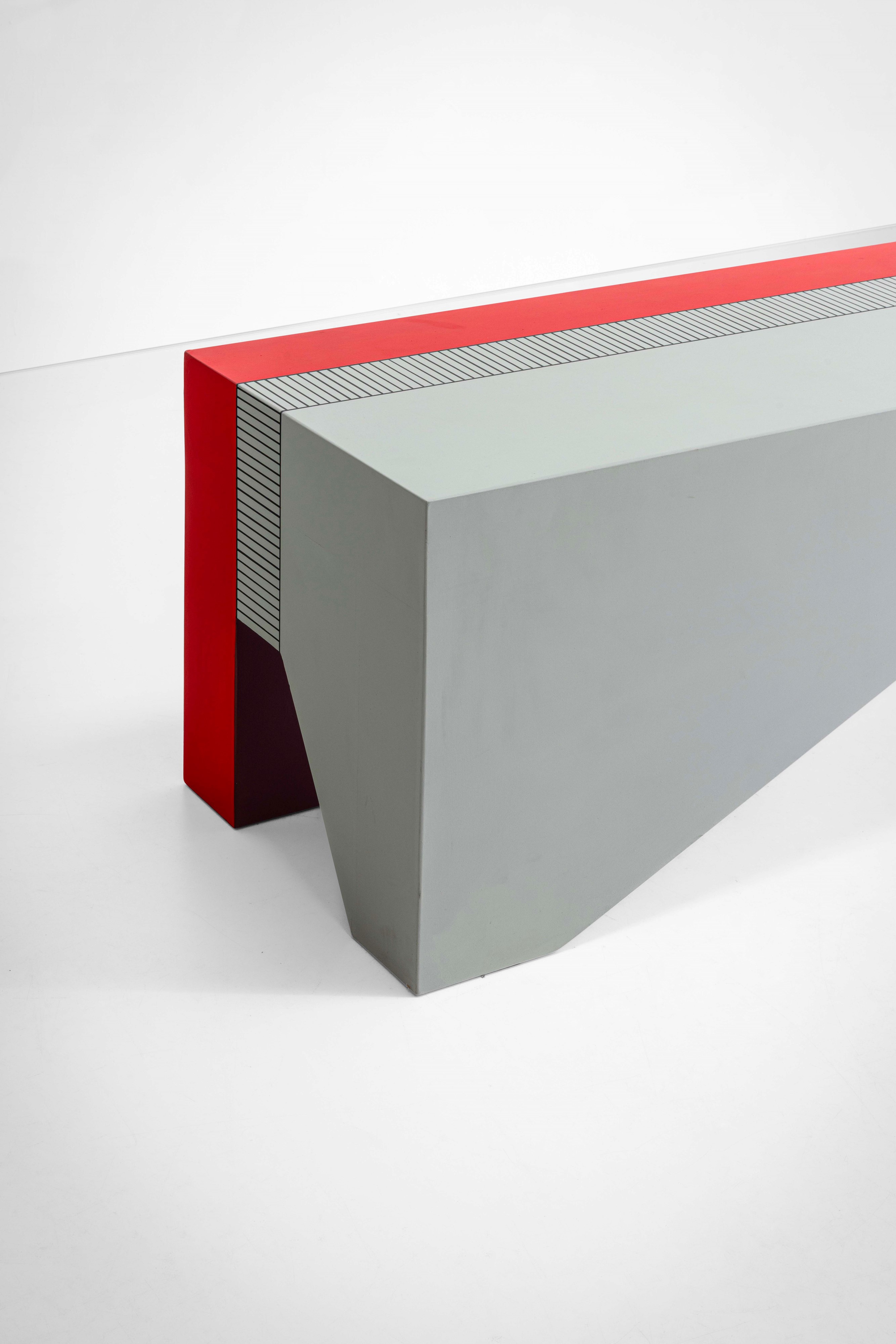 Monica Taverniti - Panca mod. MT3 in legno dipinto