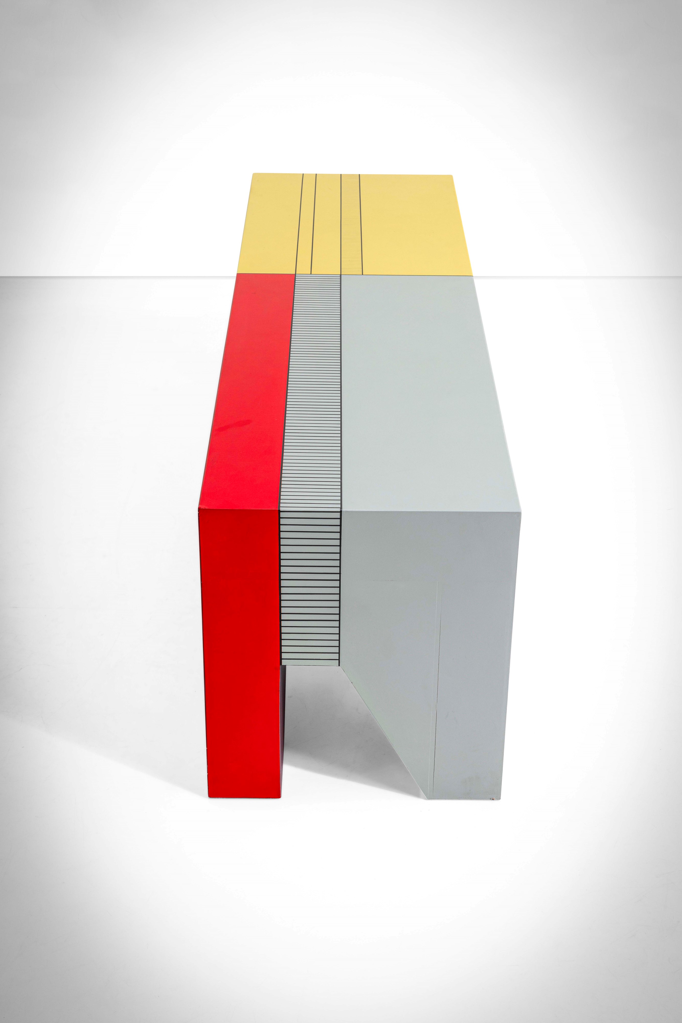 Monica Taverniti - Panca mod. MT3 in legno dipinto