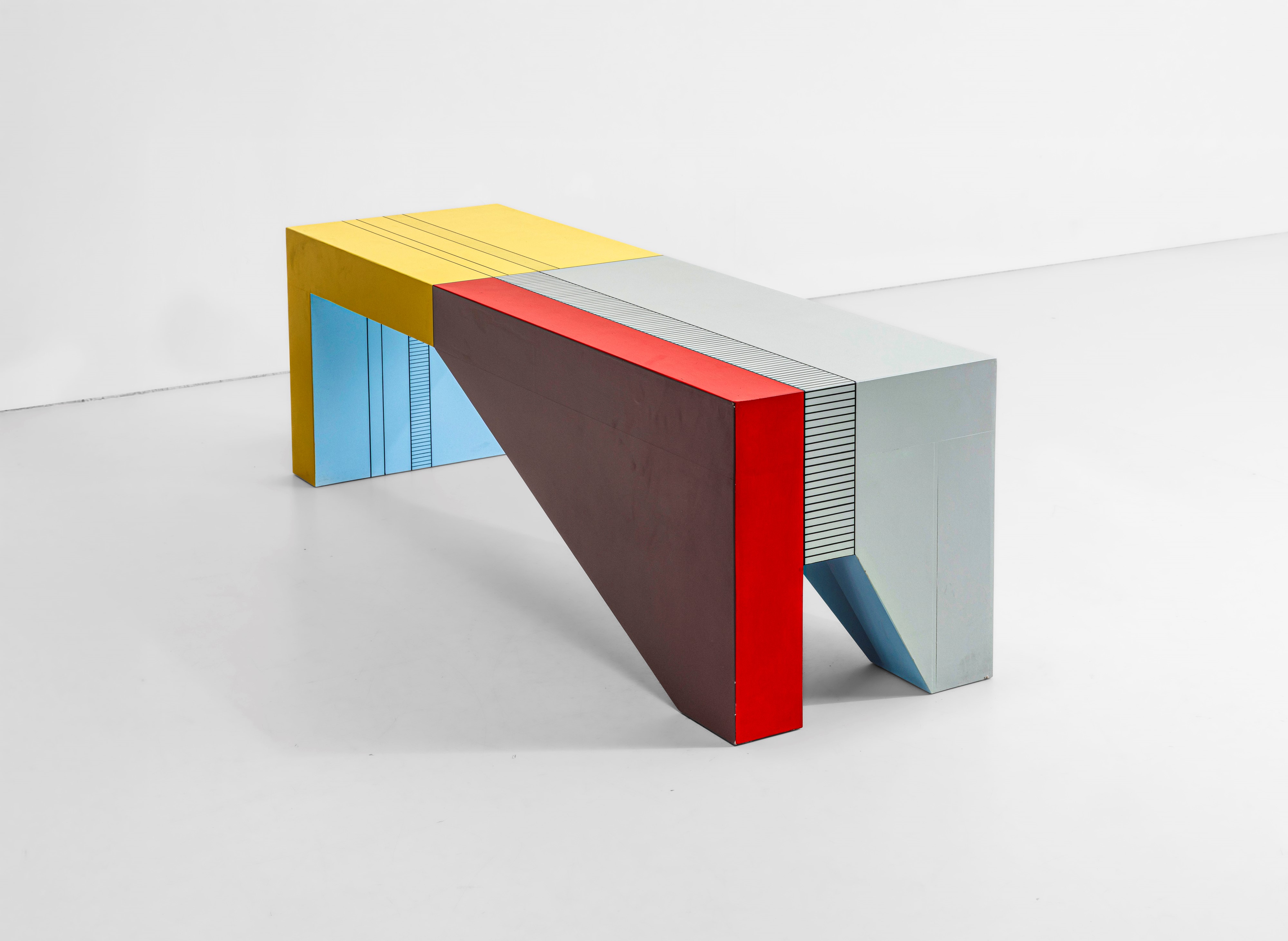 Monica Taverniti - Panca mod. MT3 in legno dipinto