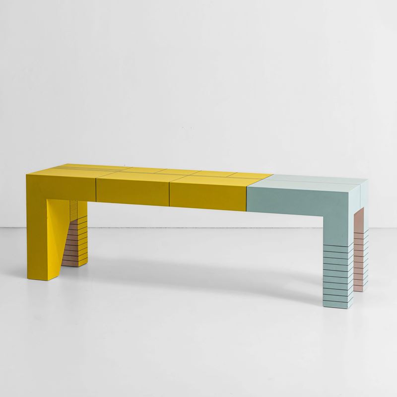 Monica Taverniti : Una panca mod. MT1  - Asta Design 200 - Cambi Casa d'Aste