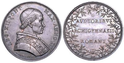 Annibale Sermattei della Genga, Medaglia commemorativa in argento per Leone XII (1826)