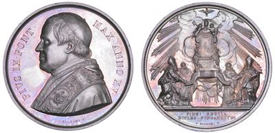 PIO IX (Giovanni Maria Mastai Ferretti), Medaglia annuale in argento 1860/A - Monito della Chiesa...