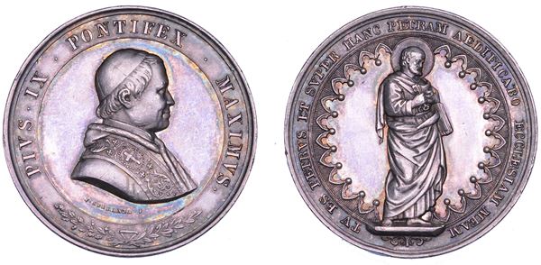 STATO PONTIFICIO. PIO IX (Giovanni Maria Mastai Ferretti), 1846-1878. Medaglia in argento.