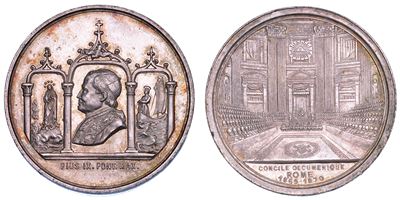 Mastai Ferretti, Medaglia in argento per la Proclamazione del ventesimo Concilio Vaticano (1869)