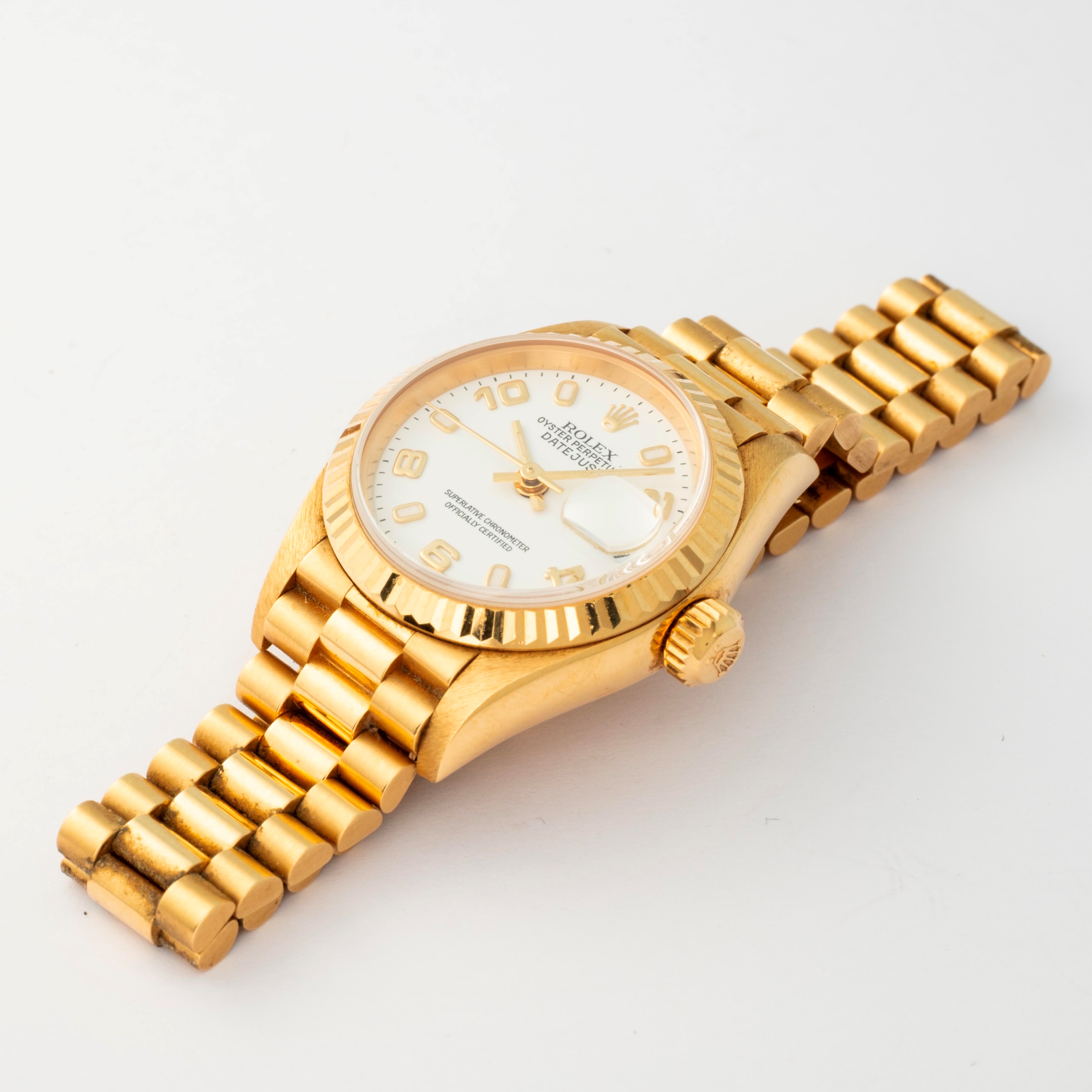 Rolex - Datejust ref. 69178, orologio da donna in oro giallo 18k