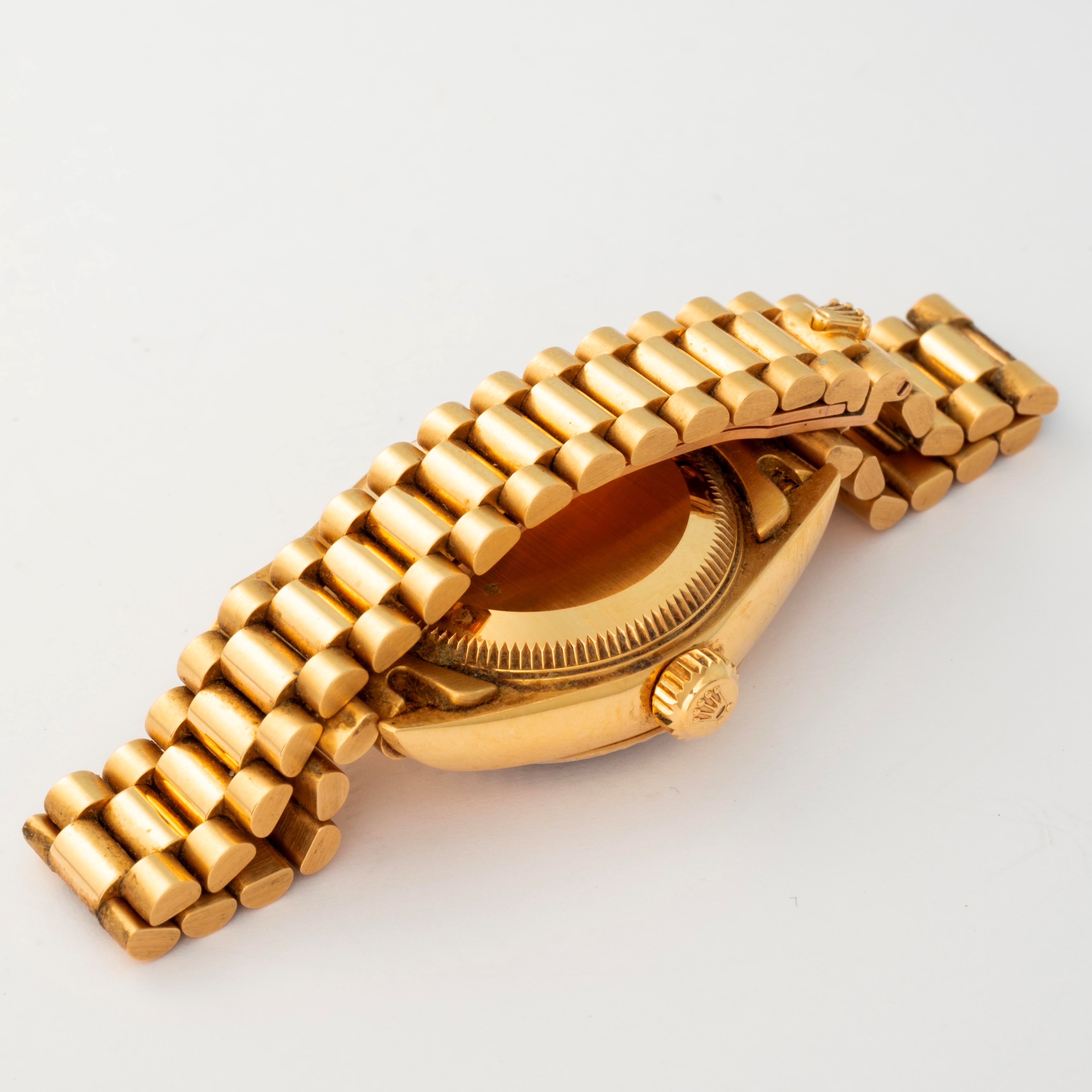 Rolex - Datejust ref. 69178, orologio da donna in oro giallo 18k
