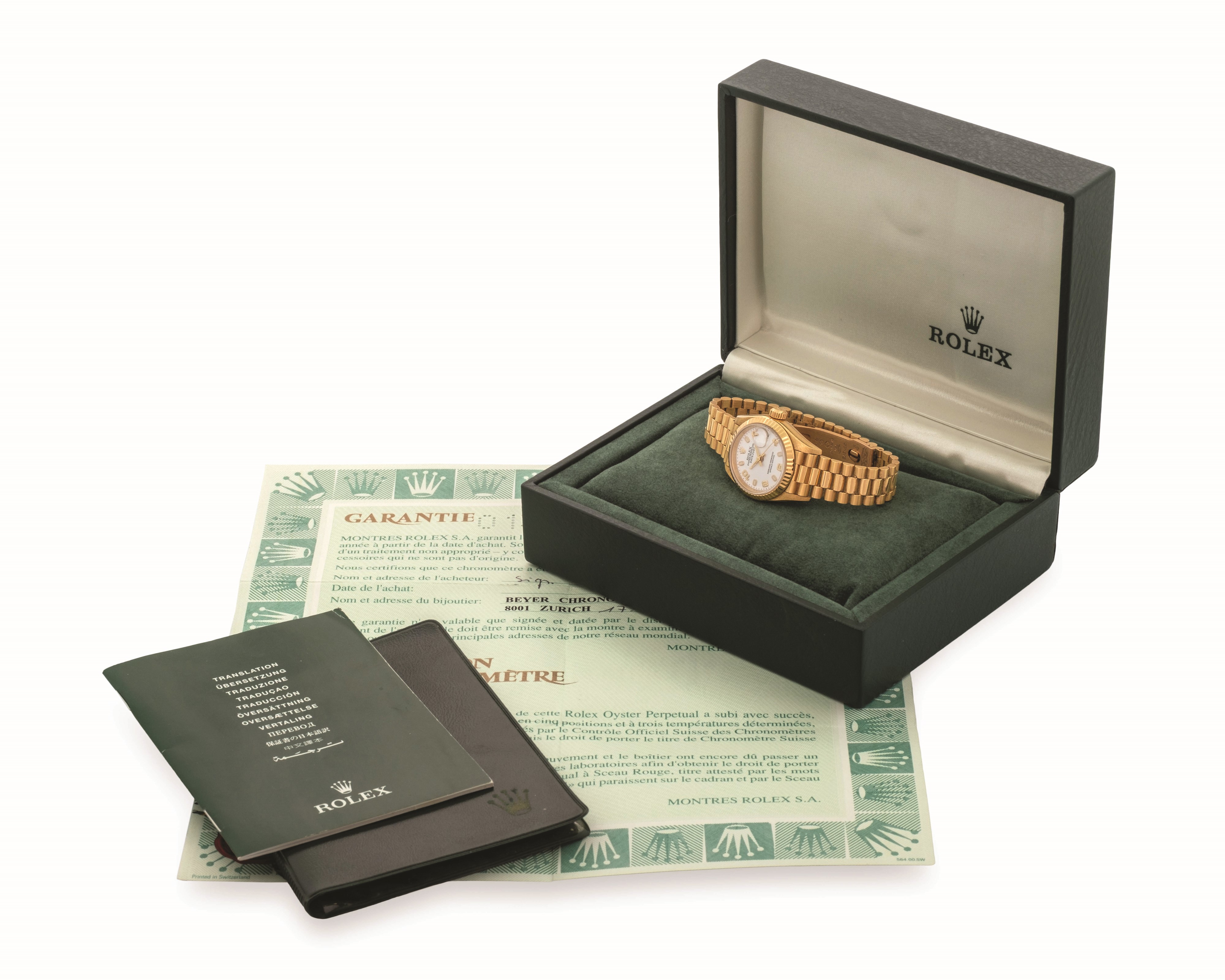 Rolex - Datejust ref. 69178, orologio da donna in oro giallo 18k