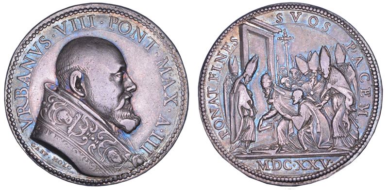 STATO PONTIFICIO. URBANO VIII (Maffeo Barberini), 1623-1644. Medaglia in argento 1625/A. III. Chiusura della Porta Santa.  - Auction Numismatics - Cambi Casa d'Aste