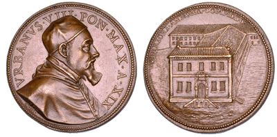 Urbano VIII (Maffeo Barberini), Medaglia annuale in bronzo, 1642