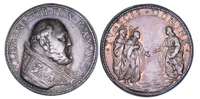 Clemente VIII (Ippolito Aldobrandini), Medaglia annuale in argento commemorativa degli Apostoli P...