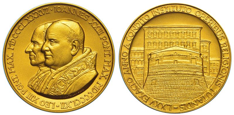 VATICANO. GIOVANNI XXIII (Angelo Giuseppe Roncalli), 1958-1963. Medaglia in oro 1962.  - Auction Numismatics - Cambi Casa d'Aste