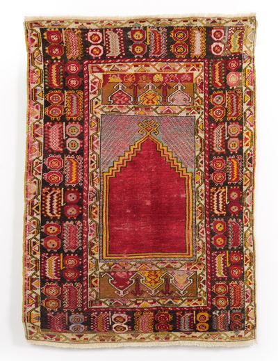 Tappeto Ghiordes, Anatolia, inizio XX secolo, cm 156 x 107