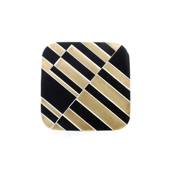 Targa centrotavola. Germania. Manifattura Rosenthal, edizione 1974. Design di Fruhtrunk.