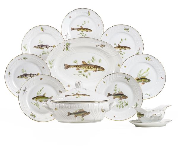Servizio da pesce  Doccia, Manifattura Richard Ginori, XX secolo 