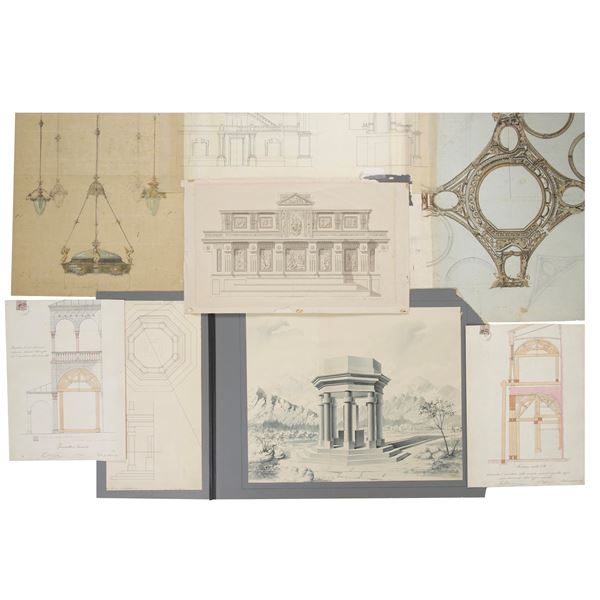 Otto progetti architettonici-decorativi