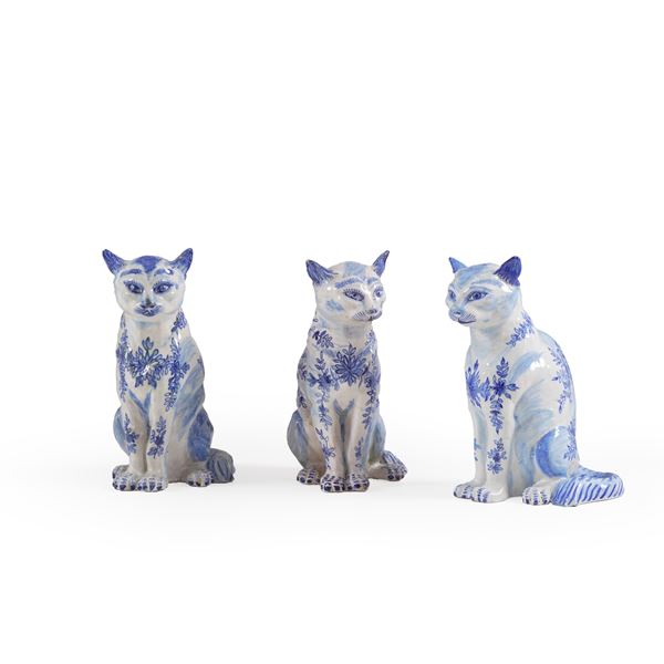 Tre figure di gatto, XX secolo.