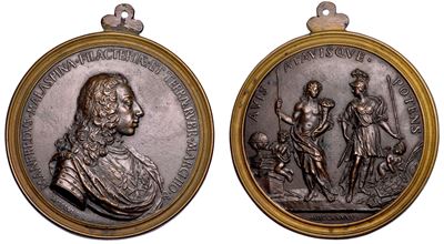 Manfredi Malaspina, Medaglia in bronzo, 1745
