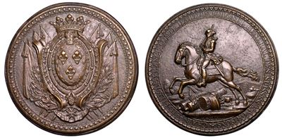 CHARLES PHILIPPE, Medaglia di bronzo commemorativa del Conte di Artois, 1773