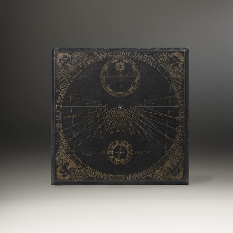 Orologio solare multiplo. Italia, fine XVI secolo  - Asta Scultura e Oggetti d'Arte - Cambi Casa d'Aste