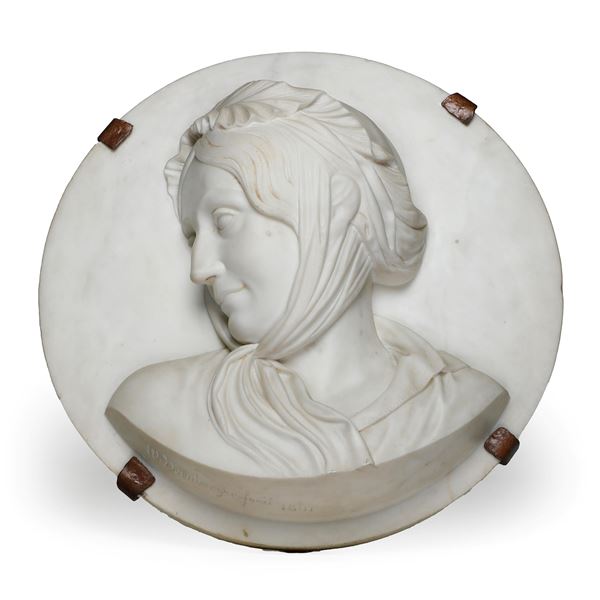 Wilhelm Horneberger (1819 - 1880) Ritratto della figliastra di Napoleone, Stephanie de Beauharnais, Granduchessa di Baden