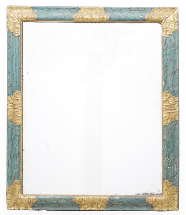 Specchiera dipinta e dorata