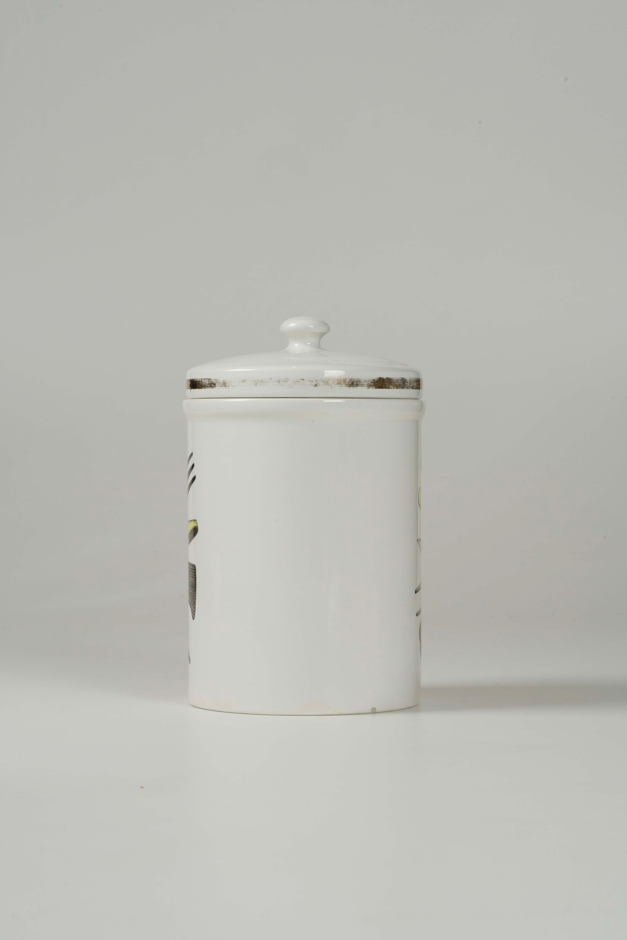Vaso per Biscotti Milano, Piero Fornasetti, 1950 Circa