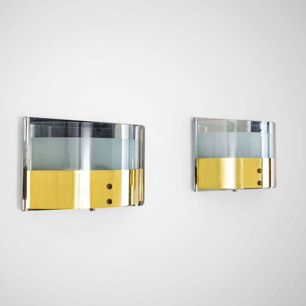 Luigi Caccia Dominioni - Due lampade a parete della serie Montecarlo