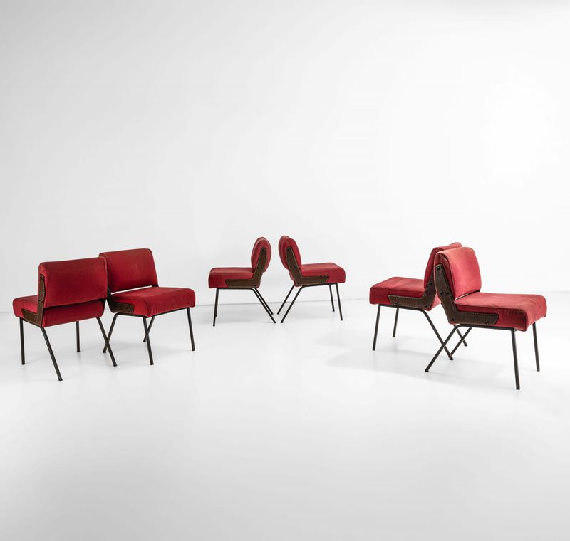 Gustavo Pulitzer : Sei sedie mod. Albenga  - Auction Design 200 - Cambi Casa d'Aste