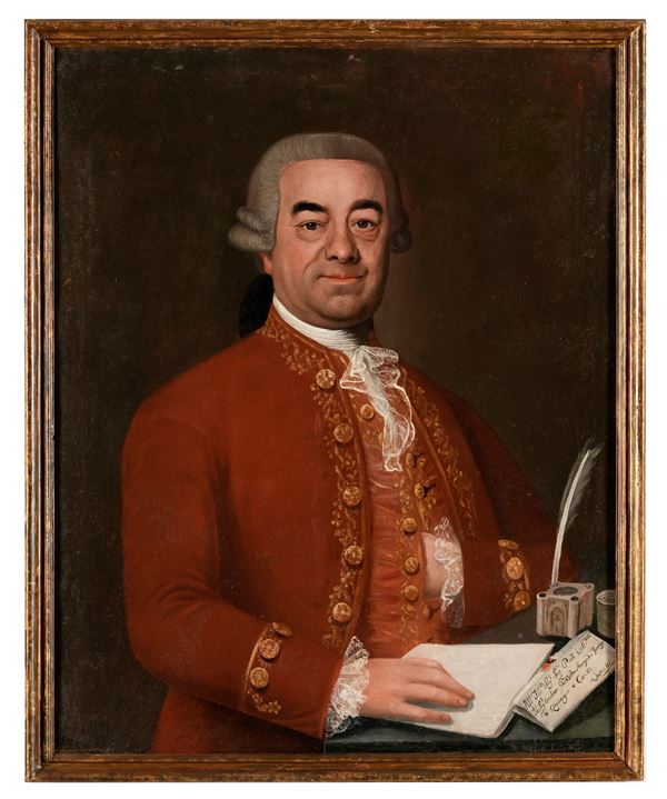 Scuola del XVIII secolo Ritratto del conte Avogadro