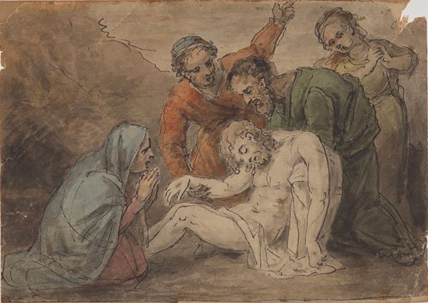 Scuola veneta del XVIII-XIX secolo Deposizione di Cristo