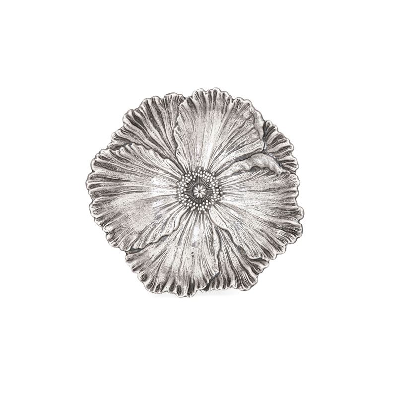 Ciotola a fiore. Argenteria italiana del XX secolo. Argentiere Calderoni, Bologna per Maison Gian...