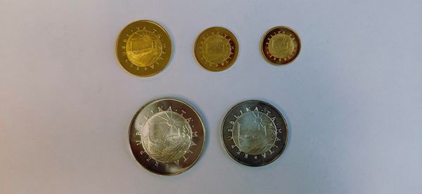 MALTA. Lotto di cinque monete.
