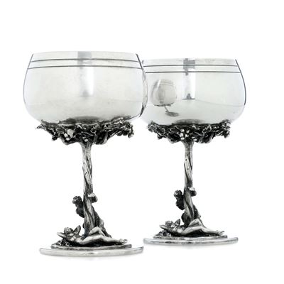 Coppia di Coppe. Argenteria Italiana del XX Secolo