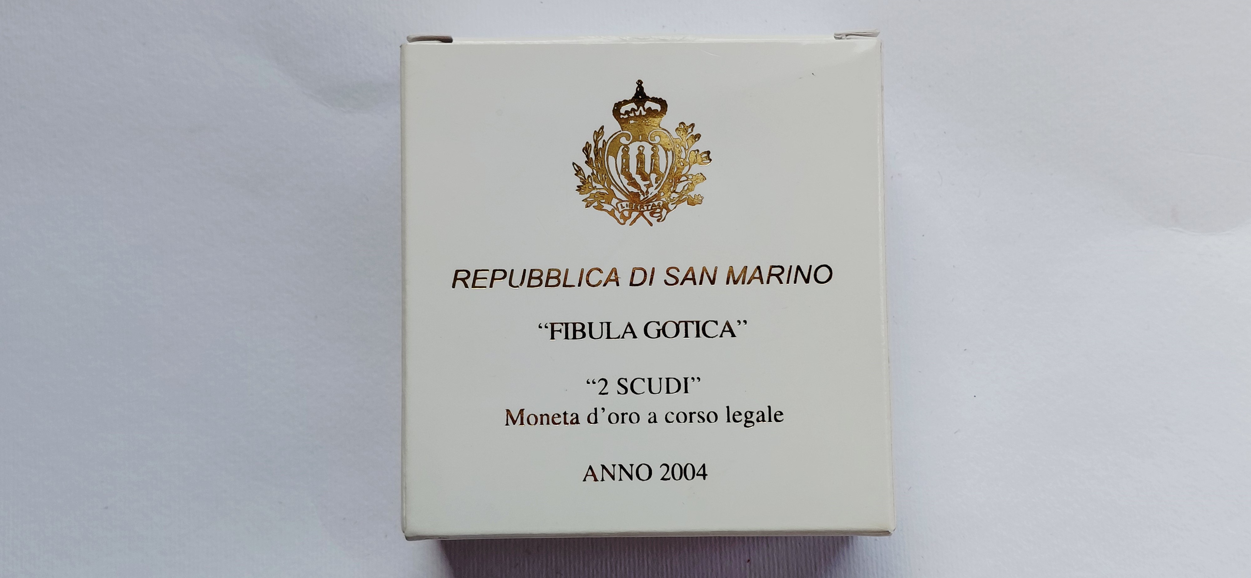 Moneta di San Marino, 2 Scudi 2004, Oro 900