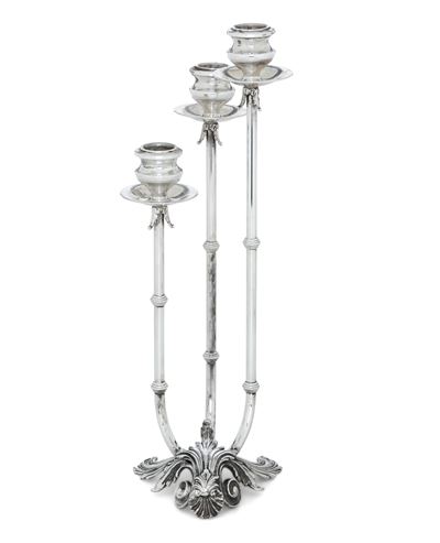 Candelabro a Tre Fiamme. Argenteria Toscana del XX Secolo, Argentiere F.lli Raddi