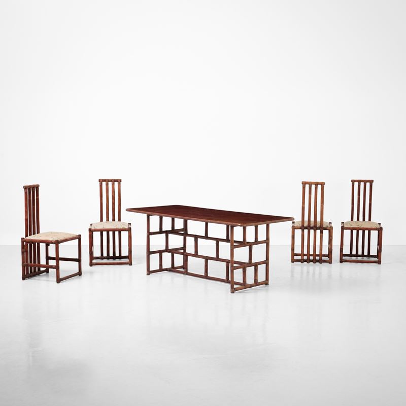 Tavolo e quattro sedie  - Auction Design Lab - Cambi Casa d'Aste