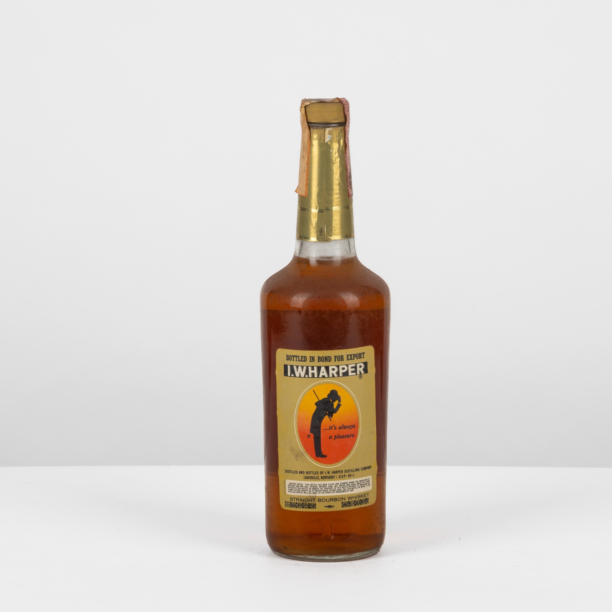 I.W. Harper, Straight Bourbon Whiskey, 75cl, 40% Vol, con segni d'usura