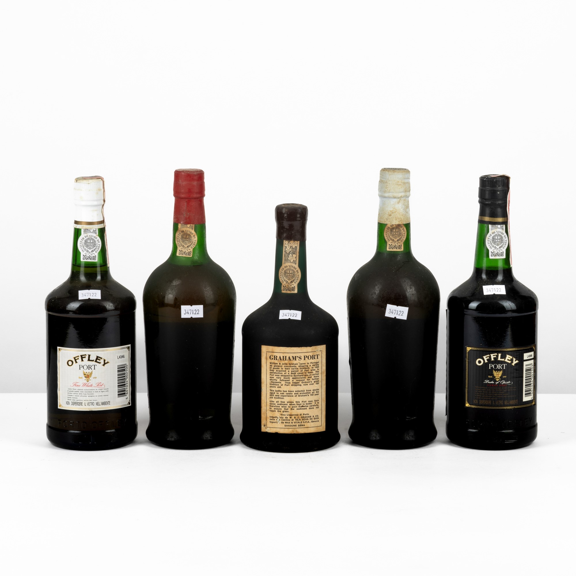 Porto, Selezione di 5 bottiglie e 1 magnum