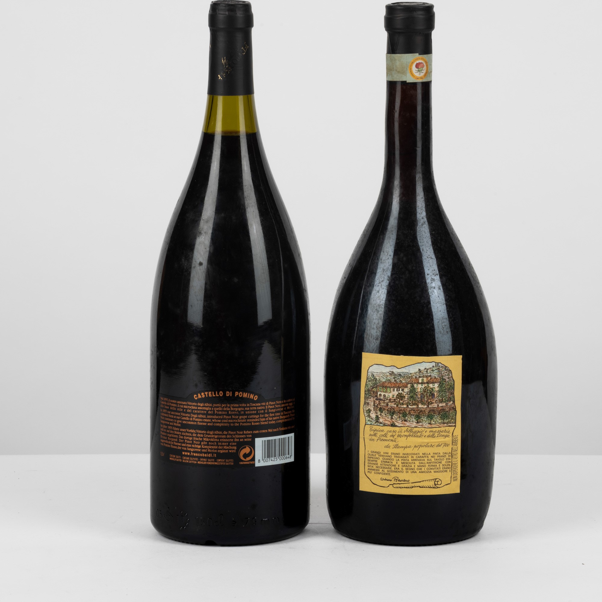 Pomino & Bersano, Selezione di vini pregiati in confezione originale