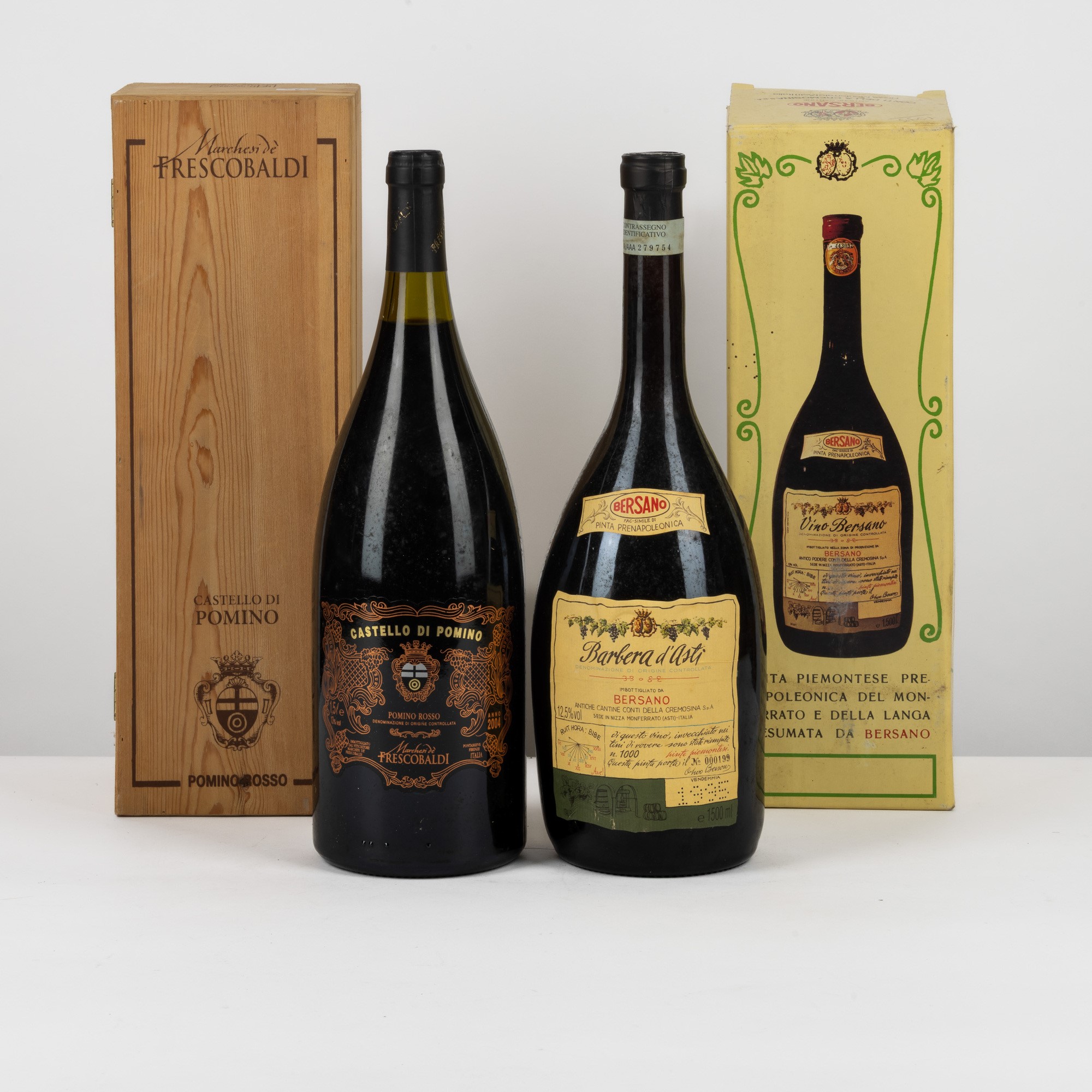 Pomino & Bersano, Selezione di vini pregiati in confezione originale